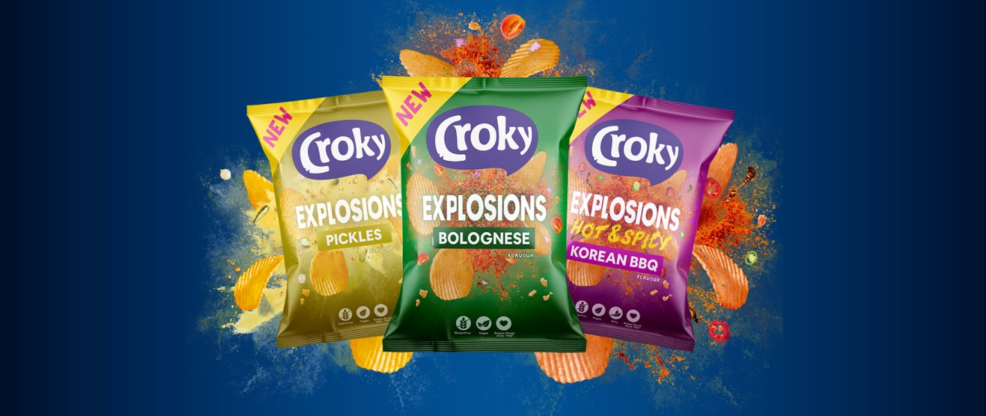 Croky Explosions Pickles Bolognese Korean BBQ 