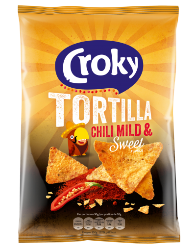 Croky Tortilla Chili Sweet & Mild 170G