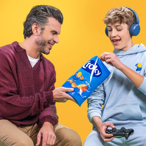 Croky Paprika vader & zoon 